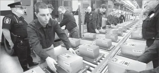  ??  ?? ■ TRYING TO KEEP UP: Rapid shipments of packages containing Vault Bricks loaded with valuable .999 solid U. S. State Silver Bars are flowing around the clock from the private vaults of the Federated Mint to U. S. State residents who call 1- 888- 282- 6742 Ext. FMS2397 to beat the 48- hour deadline.