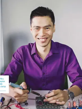  ??  ?? Los hermanos Min y Ricardo Chen aspiran a seguir haciendo historia con su startup RedOxigen.