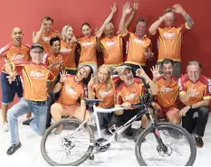  ??  ?? THESE cyclists will ride in the biggest timed bicycle race in the world, the Cape Town Cycle Tour 2019, to raise R100 000 for Zip Zap Circus School.