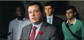  ?? ADRIAN WYLD/ THE CANADIAN PRESS ?? Jason Kenney said Canada is concentrat­ing on finding “the world’s top talent” to live here.