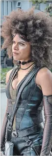  ?? JOE LEDERER THE ASSOCIATED PRESS ?? Zazie Beetz stars as a Domino in “Deadpool 2”.