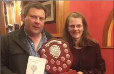  ?? Valentia Community Games Chairman Gearóid KIng with PRO Sorcha Ní Mhurchú ??