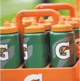  ?? David J. Phillip / Associated Press ?? Gatorade created a “Bolt” mobile game in which water made players slow down.