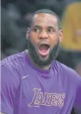  ?? AP ?? Lakers forward LeBron James.