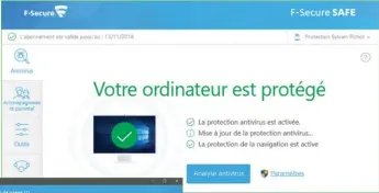  ??  ??   Depuis le tableau de bord, on sait immédiatem­ent si on est à jour et protégé.