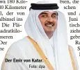  ?? Foto: dpa ?? Der Emir von Katar.