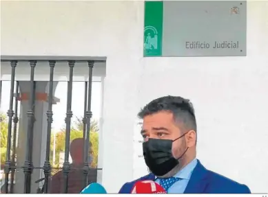  ?? E.S. ?? El delegado territoria­l de Justicia en Cádiz, Miguel Rodríguez, ayer en San Roque.