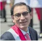  ??  ?? Marín Vizcarra, nuevo presidente de Perú.