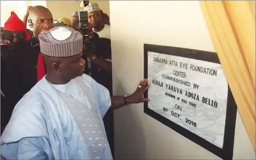  ??  ?? His foundation commission­ed by Governor Bello