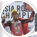  ??  ?? Rafid Topan koleksi dua kemenangan di Cina, cari sponsor untuk musim depan