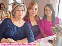  ??  ?? Margarita Muela, Analy Zubiate y Nena Leal