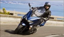  ?? Photos © Yamaha ?? Plutôt élégant et bien fini, le Yamaha TMAX offre un comporteme­nt routier digne de celui d’une moto.