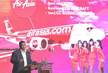  ??  ?? AirAsia Bhd is set to build its digital portfolio as part of an expansion plan, said group CEO, Fernandes. – Bernama photo