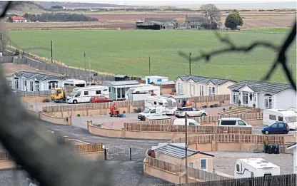  ?? Picture: Gareth Jennings. ?? An overview of the Travellers’ site at North Esk Park near Montrose.