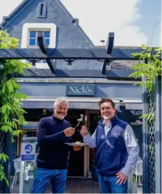  ??  ?? Above left:
Nick Nairn has been a great encouragem­ent to Steve and is using his mozzarella in his restaurant­s.