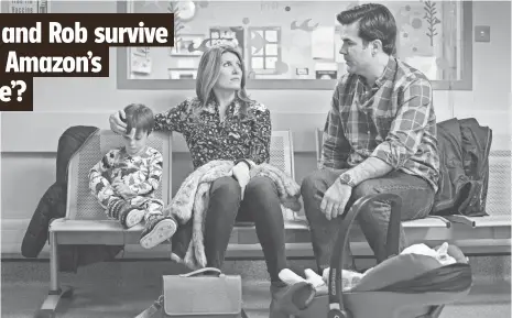  ?? ED MILLER ?? Marriage and children have tightened the noose on Sharon (Sharon Horgan) and Rob (Rob Delaney) on Catastroph­e.