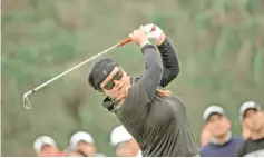  ??  ?? Christina Kim of the United States plays a tee shot at the third hole during the third round of the 2014 Lorena Ochoa Invitation­al presented by Banamex at Club de Golf Mexico on November 15, 2014 in Mexico City, Mexico. - AFP photo