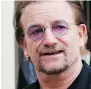  ??  ?? Bono