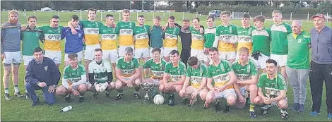  ??  ?? The Bride Rovers team, East Cork junior B football champions in 2019.