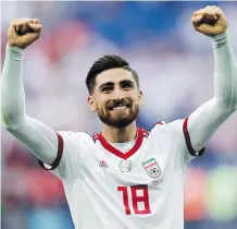  ?? THEMBA HADEBE/THE ASSOCIATED PRESS/FILES ?? Iran’s Alireza Jahanbakhs­h joined Brighton for a club record transfer fee.