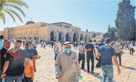  ?? FOTO: AHMAD GHARABL/AFP ?? Der Tempelberg in Jerusalem gilt den Muslimen als heiliger Ort. Der türkische Präsident Erdogan ruft zur „Befreiung der Al-Aksa-Moschee“auf.