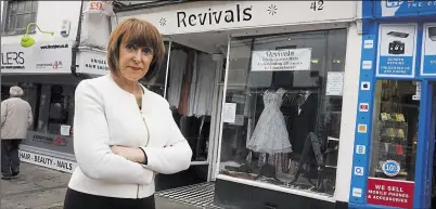  ?? ?? Debbie Barwick outside Revivals, which she ran for 33 years