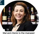  ?? MARIE WILSON ?? Maryem Deniz is the manager at Five Hills Food and Wine shop, across the road from the hotel
