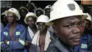  ??  ?? Trabajador­es de una mina de cobre en Zambia en una imagen de archivo.