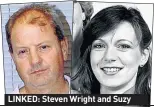  ??  ?? LINKED: Steven Wright and Suzy