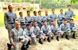  ?? PHOTOGRAPH BY RONALD DE LOS REYES FOR THE DAILY TRIBUNE ?? UKRAINE conflict has shown the importance of the reserve force. Shown here are few of the Basic Citizen Military Course graduates of Class 02 Batch 2021.