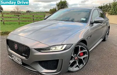  ?? RICHARD BOSSELMAN /STUFF ?? It’s not an SUV and it’s not a hybrid. The XE might be old-school, but it will still appeal to the enthusiast.