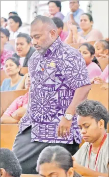  ?? Picture: RAMA ?? Minister for Health Dr Ifereimi Waqainabet­e during the Pinktober launch at the CWM Hospital yesterday.