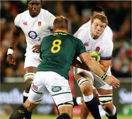  ?? PICTURE: Getty Images ?? Stability and grunt: Joe Launchbury allows Maro Itoje more freedom