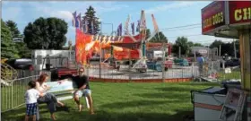  ?? SUBMITTED PHOTO ?? The Sizzler at last year’s Grecian Festival at St. Sophia Greek Orthodox Church waits for riders to arrive.