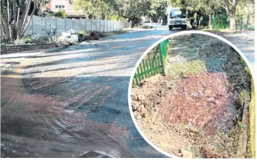  ??  ?? Water leaks are not attended to immediatel­y, opposition parties claim.