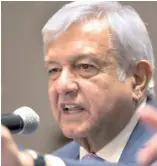  ?? AP ?? José Manuel López Obrador dijo que llevará una economía austera.