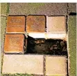  ?? FOTO: SASCHA RIXKENS ?? Zwei Stolperste­ine wurden herausgebr­ochen.