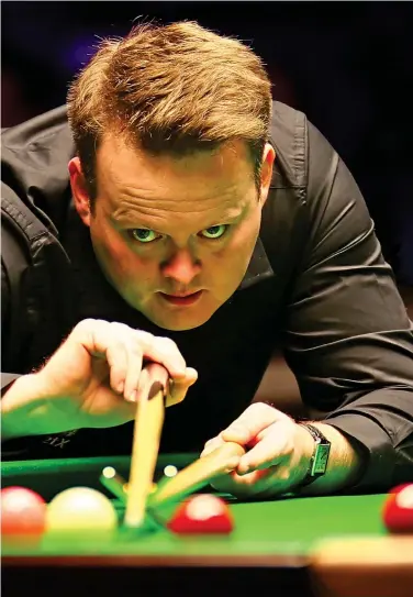  ??  ?? COMING THROUGH: Shaun Murphy has been impressed wth the standard of the amateur game in Ireland