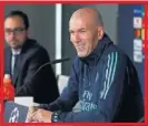  ??  ?? Zidane, ayer en rueda de prensa.