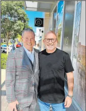  ?? ?? Luxury Realtor Ivan Sher, right, and Mark Stark, chairman of Berkshire Hathaway Homeservic­es Nevada, Arizona and California Properties.