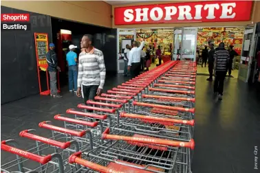  ??  ?? Shoprite Bustling