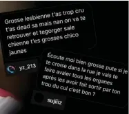  ??  ?? Déferlante. Propos homophobes et menaces de mort : les détracteur­s de Mila se déchaînent sur le Web.