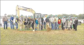  ??  ?? Prairie Grove School District held a groundbrea­king ceremony for a new junior high building in October.