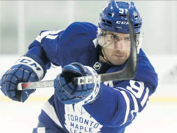  ?? CRAIG ROBERTSON ?? The addition of veteran star John Tavares to a talented young lineup has increased the Toronto Maple Leafs’ chances of winning their first Stanley Cup since 1967.