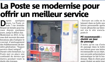  ?? (Photo M. L.) ?? D’importants travaux se déroulent actuelleme­nt afin d’améliorer la qualité de l’accueil et des services.