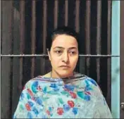  ?? HT PHOTO ?? Honeypreet Insan at the Chandimand­ir police station in Sector 23, Panchkula, after her arrest on Tuesday.