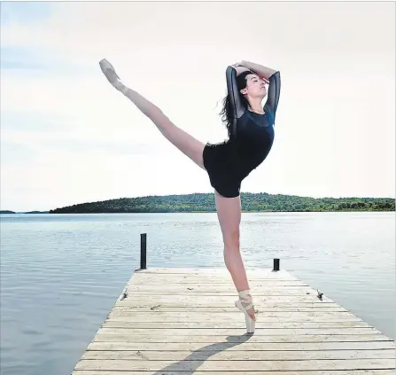  ?? KAREN LONGWELL/METROLAND ?? Dancer Saige Palleske, 17, seen here near her family home in Bewdley, was offered a scholarshi­p to attend the Centre Internatio­nal de Danse Rosella Hightower in Cannes, France, starting in September.