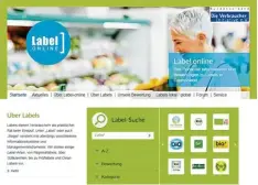  ??  ?? Eine empfehlens­werte Seite, die viele relevante Labels, auch von (Bio)Lebensmitt­eln, auflistet und erklärt, ist label online.de.