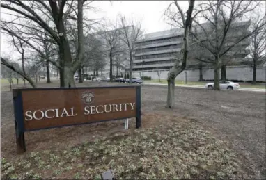  ?? PATRICK SEMANSKY — THE ASSOCIATED PRESS FILE ?? The Social Security Administra­tion’s main campus is in Woodlawn, Md. Millions of Social Security recipients and other retirees can expect another small increase in benefits in 2018.