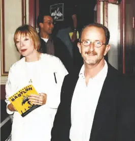  ?? Courtesy Charles Zukow ?? Academy Awardwinni­ng actress Shirley MacLaine and Zukow after attending a “Beach Blanket Babylon” show sometime in the mid2000s.